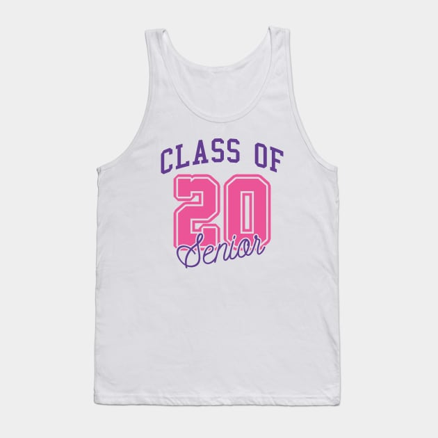 Class Of 20 Senior Tank Top by LuckyFoxDesigns